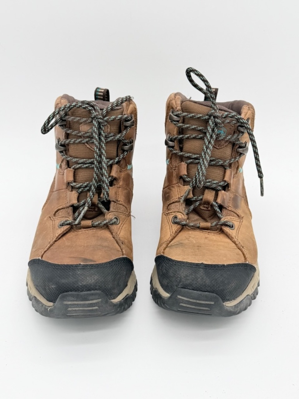 Ariat Skyline Mid Waterproof Hiking Boots Womens Size 8.5 B Brown Leather - Picture 2 of 8